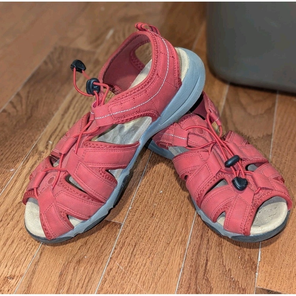 Gorpcore Red Comfortview Trek Fisherman Sandals Coastal Grandma 11W‎